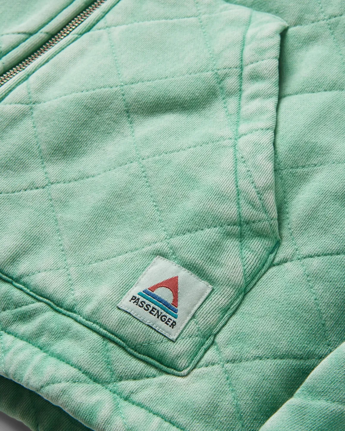 Clementine Quilted Full Zip - Green Spruce