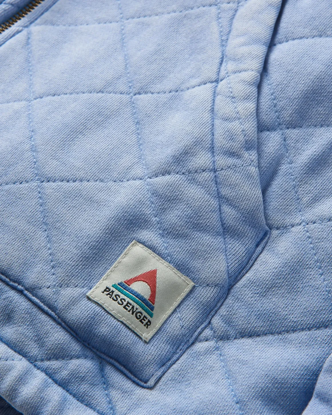 Clementine Quilted Full Zip - Cornflower