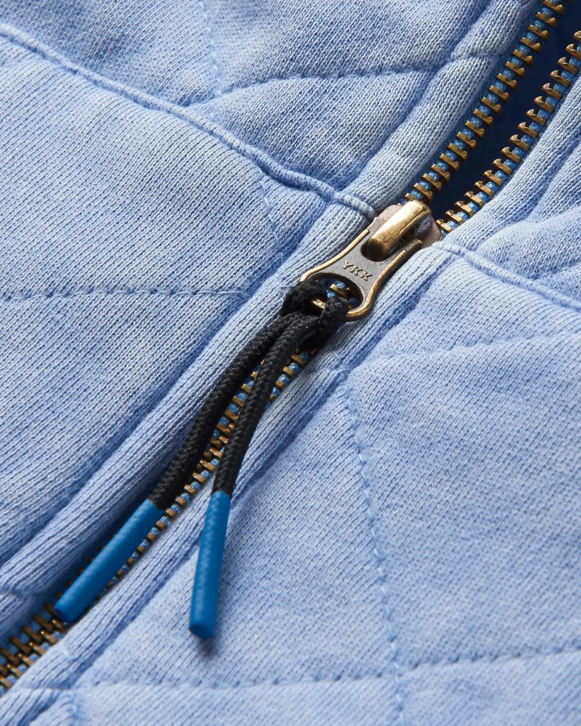 Clementine Quilted Full Zip - Cornflower