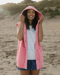 Clementine Recycled Quilted Vest - Shell Pink