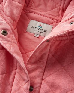 Clementine Recycled Quilted Vest - Shell Pink