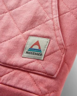 Clementine Recycled Quilted Vest - Shell Pink