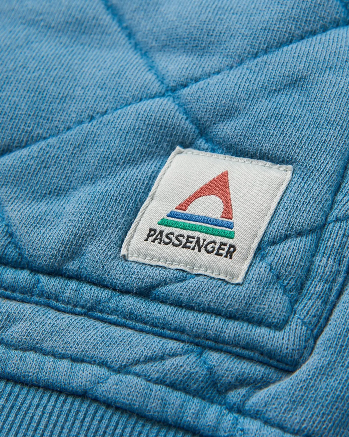 Clementine Recycled Quilted High Neck - Bluejay