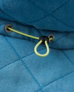 Clementine Recycled Quilted High Neck - Bluejay