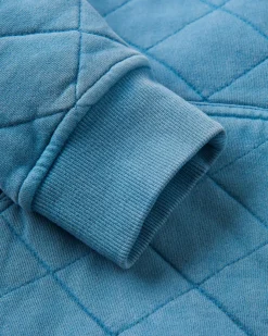 Clementine Recycled Quilted High Neck - Bluejay