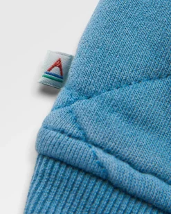 Clementine Recycled Quilted High Neck - Bluejay