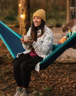 Cloudy 2.0 Recycled Sherpa Fleece Shirt - Mountain Geo Vintage White