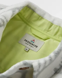 Cloudy 2.0 Recycled Sherpa Fleece Shirt - Mountain Geo Vintage White