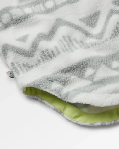 Cloudy 2.0 Recycled Sherpa Fleece Shirt - Mountain Geo Vintage White