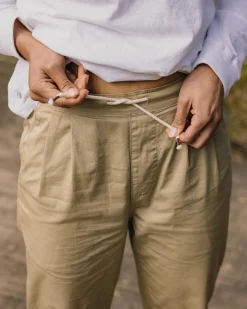 Compass Elasticated Waist Pant - Biscuit