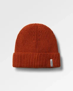 Compass Recycled Beanie - Rust