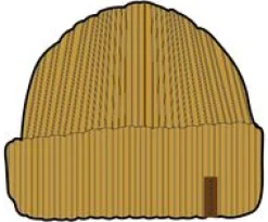 Compass Recycled Beanie - Mustard Yellow