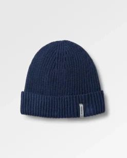 Compass Recycled Beanie - Rich Navy