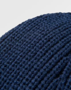 Compass Recycled Beanie - Rich Navy