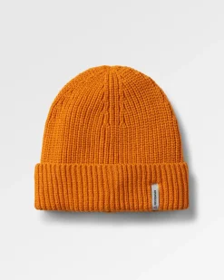 Compass Recycled Beanie - Sunrise Orange