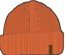 Compass Recycled Beanie - Sunrise Orange