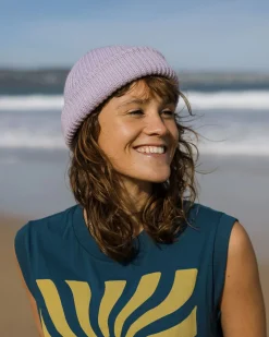 Compass Recycled Beanie - Lilac Mist