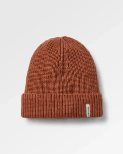 Compass Recycled Beanie - Baked Clay