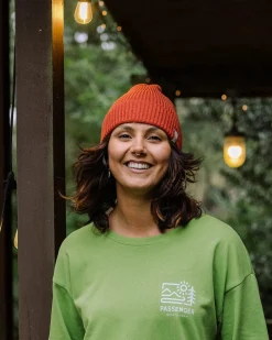 Compass Recycled Beanie - Baked Clay