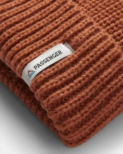 Compass Recycled Beanie - Baked Clay