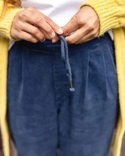 Compass Recycled Corduroy Pant - Dark Denim