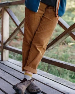 Compass Recycled Corduroy Pant - Coconut