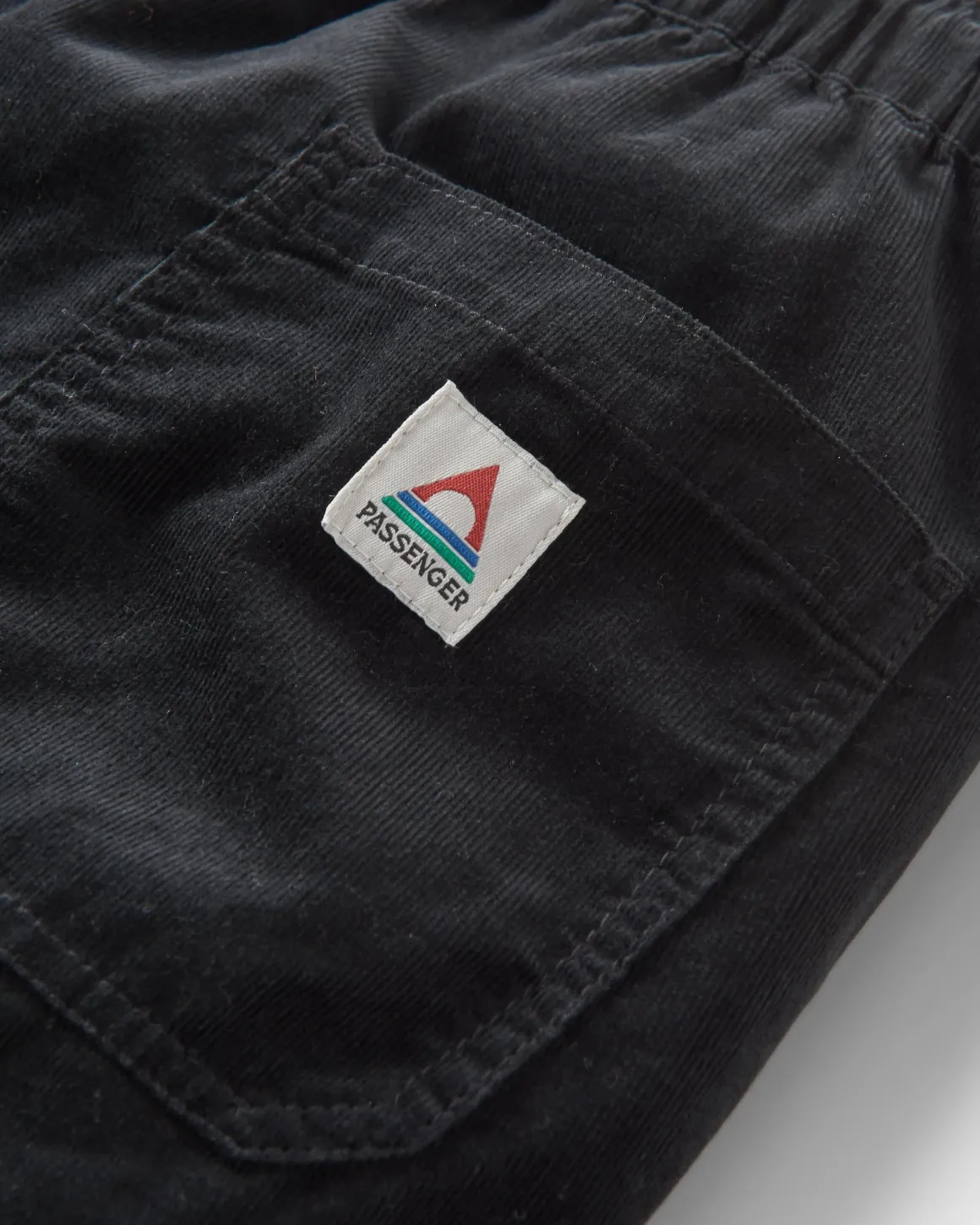 Compass Recycled Corduroy Pant - Black