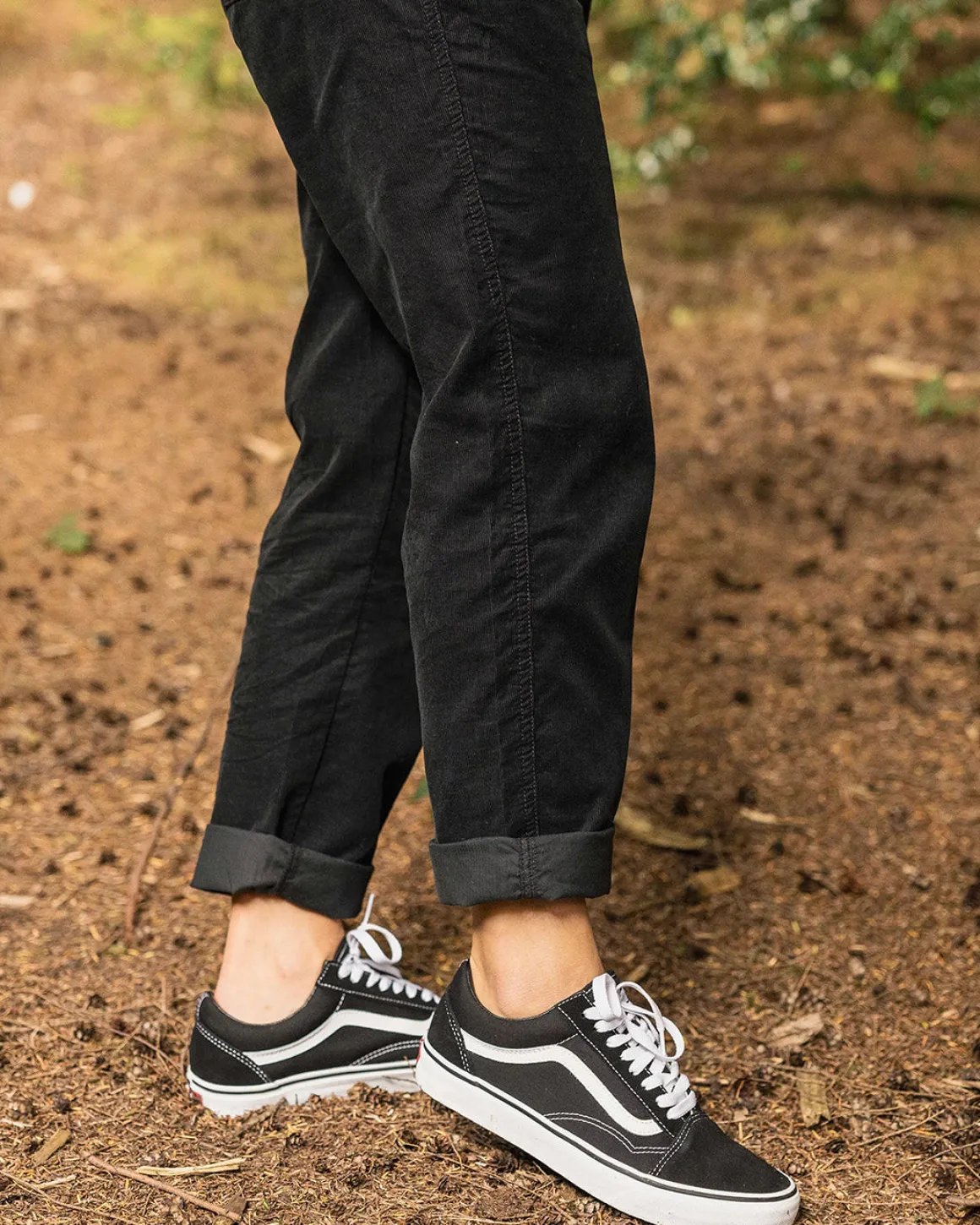 Compass Recycled Corduroy Pant - Black
