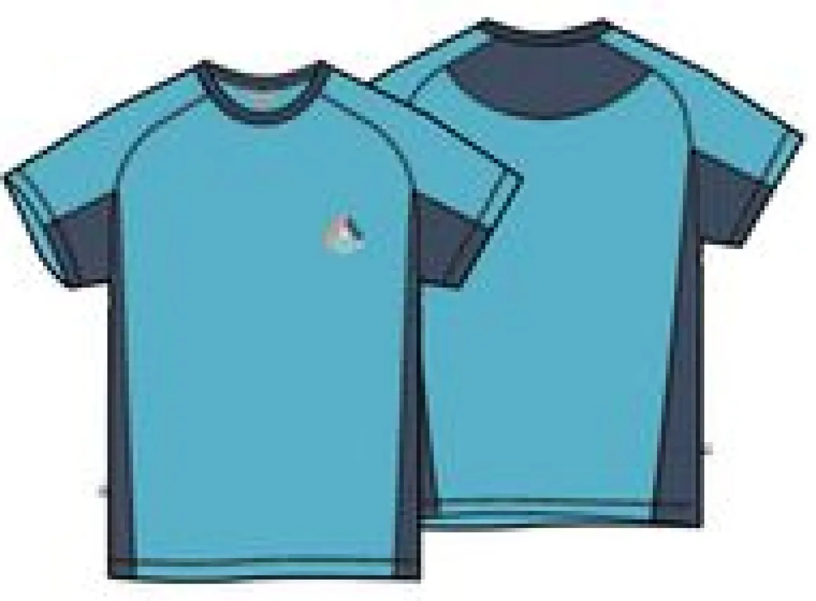 Cool Down Active T-shirt - Blue Pool