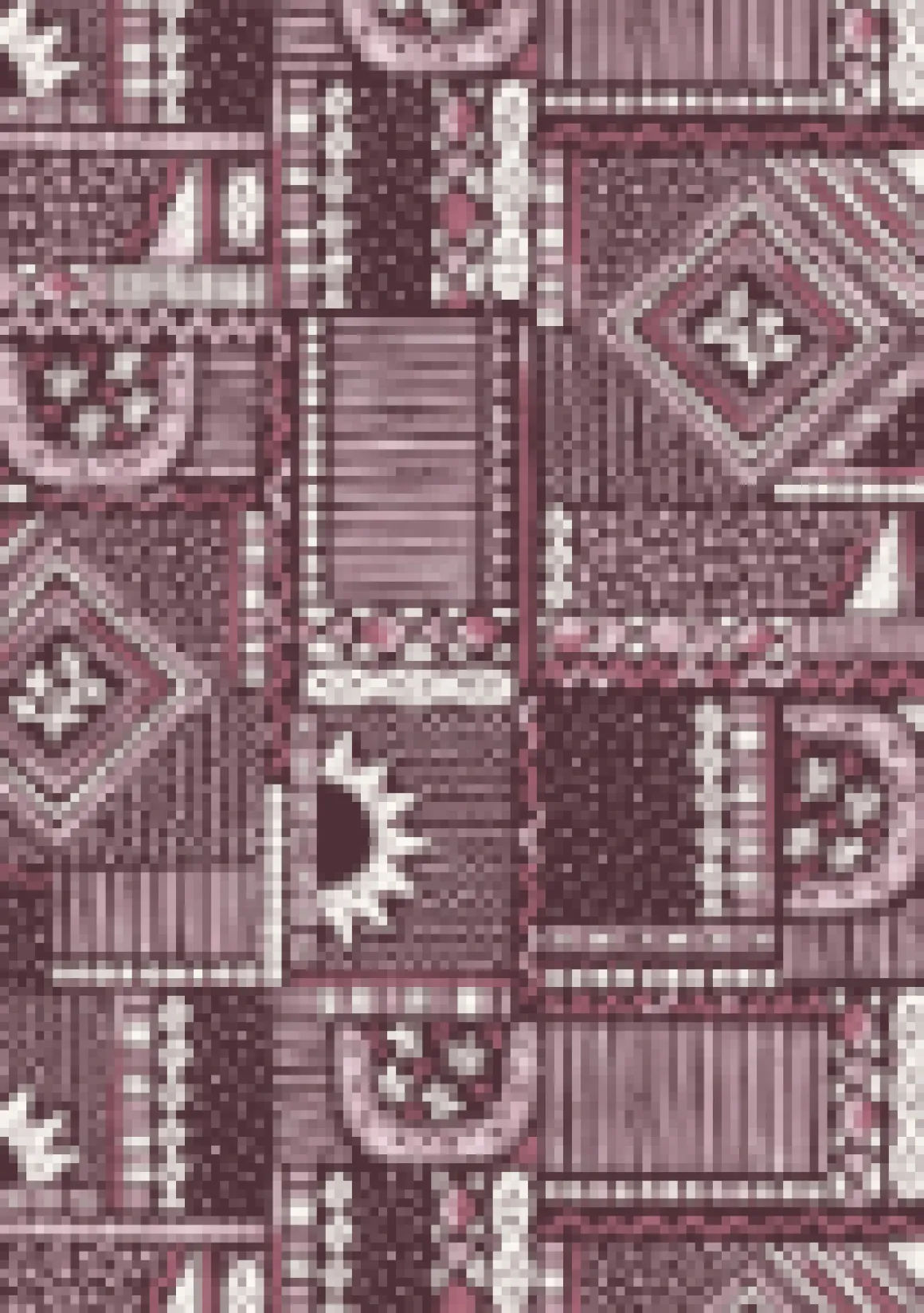 Copetín Jumpsuit - Vintage Patchwork Wine