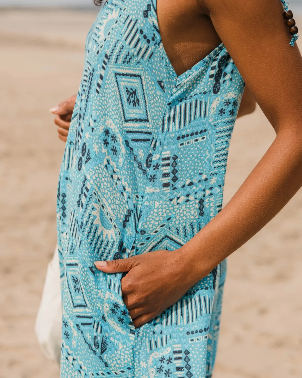 Copetín Jumpsuit - Vintage Patchwork Blue Pool