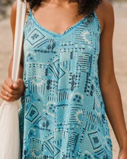 Copetín Jumpsuit - Vintage Patchwork Blue Pool