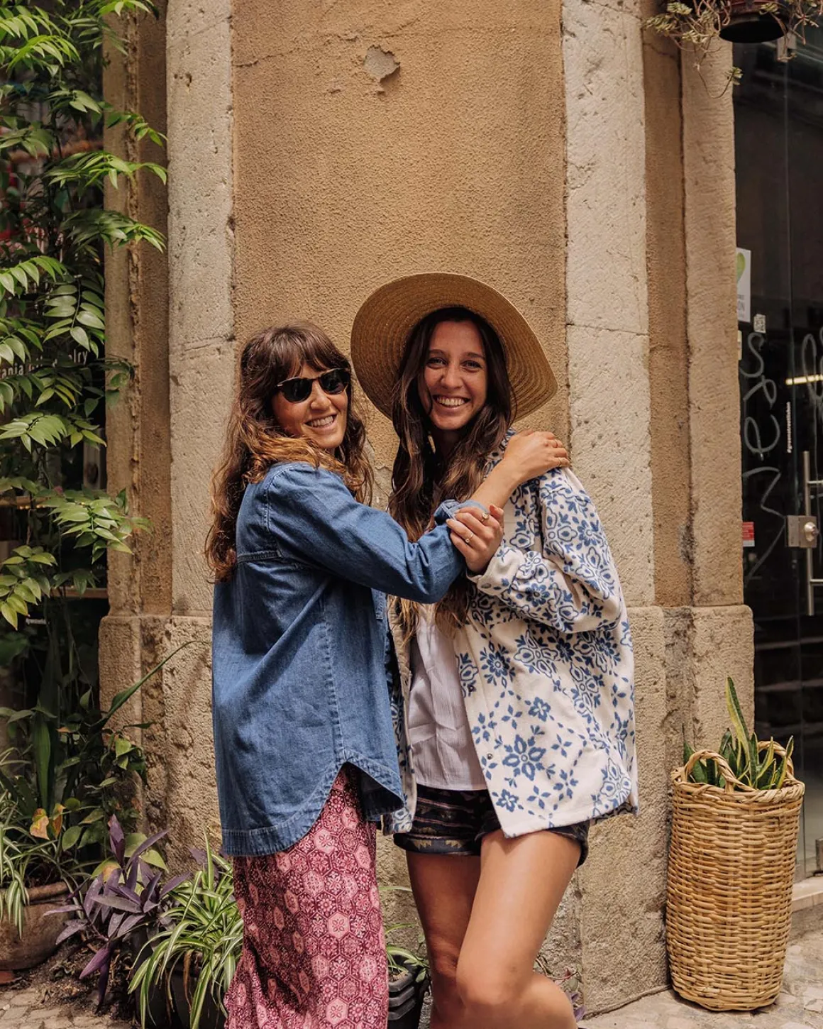 Coral Organic Cotton Long Sleeve Shirt - Washed Denim