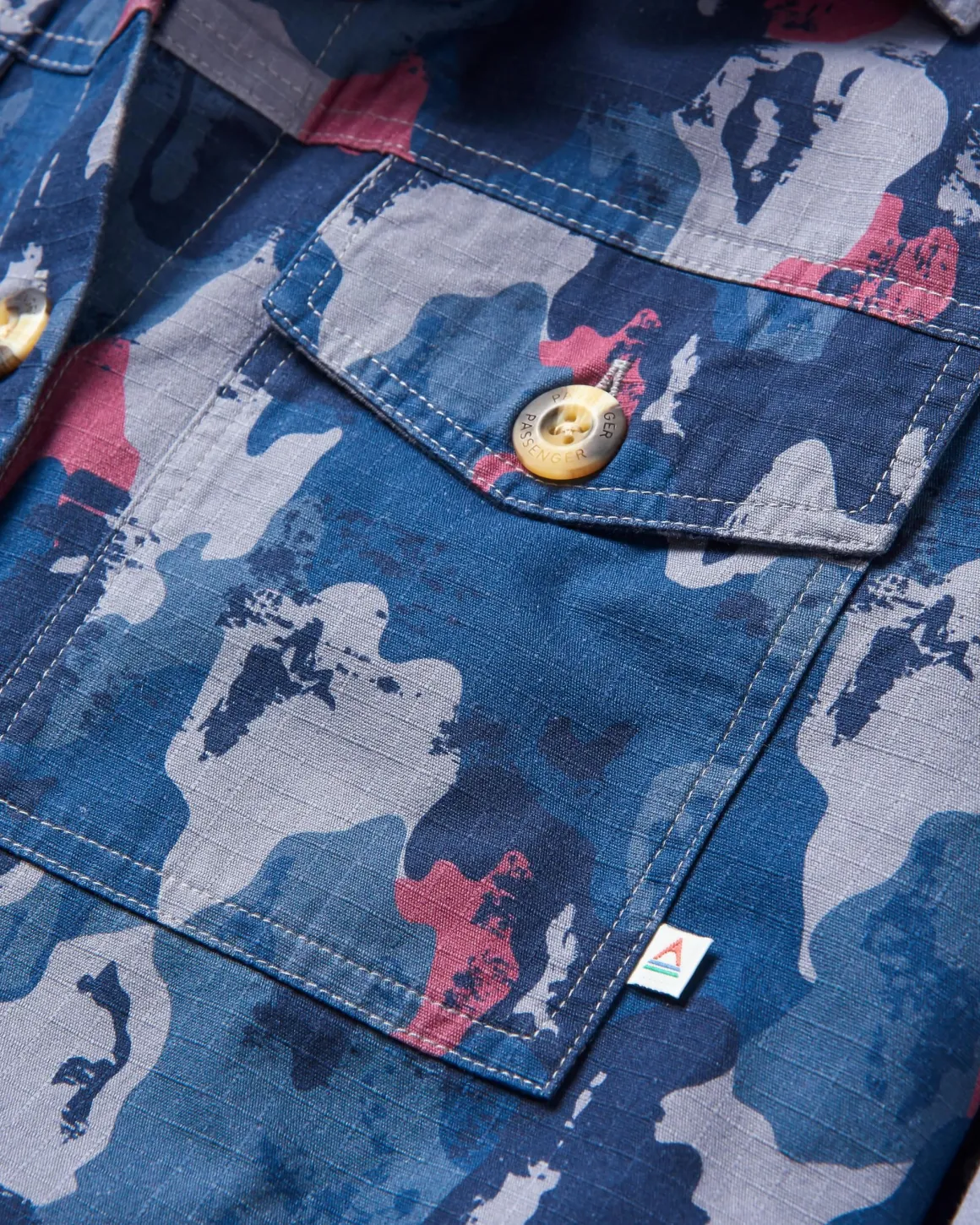 Coral Organic Cotton Long Sleeve Shirt - Sycamore Camo