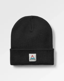 Core Recycled Acrylic High-Top Beanie - Black
