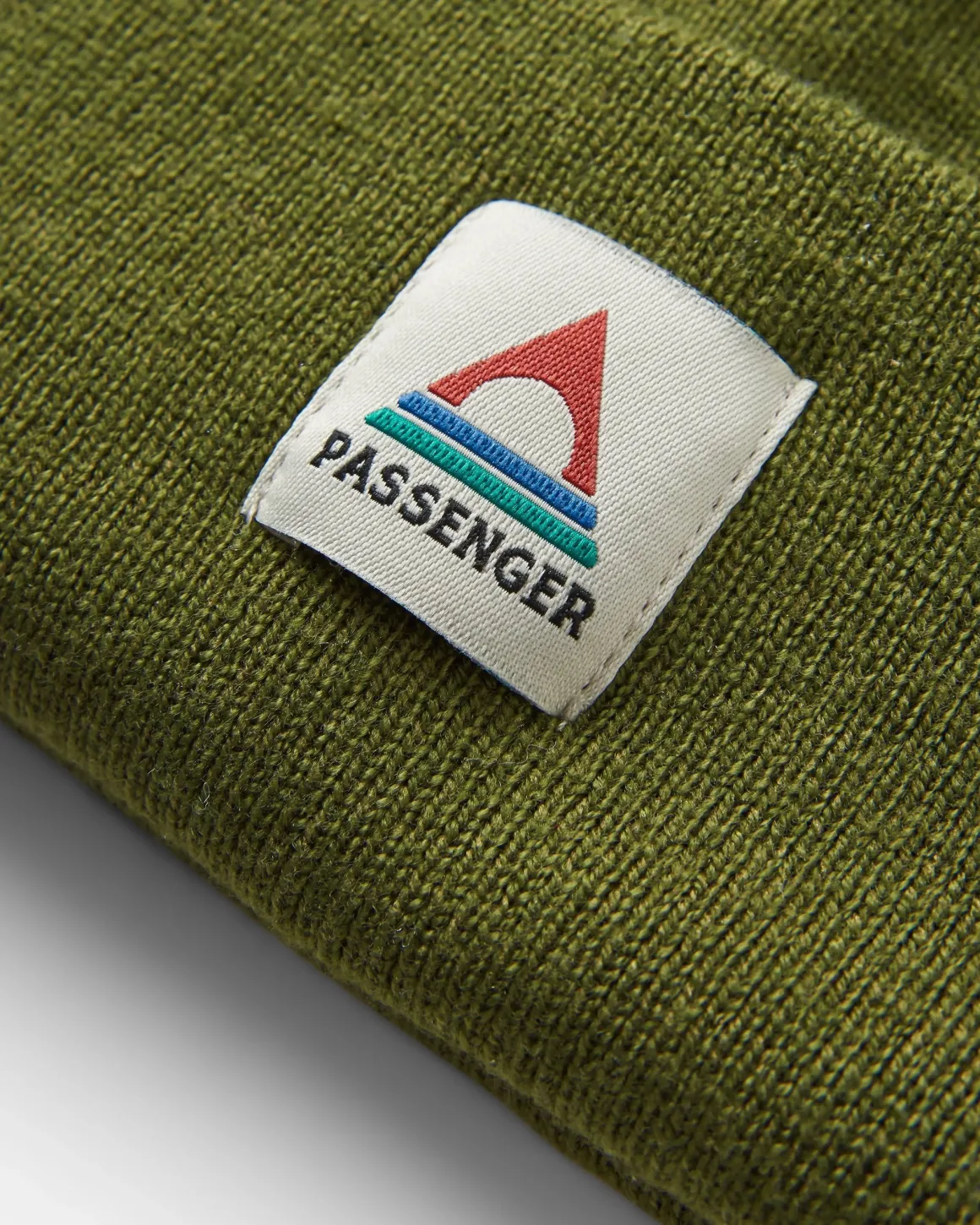 Core Recycled Acrylic High-Top Beanie - Khaki Green