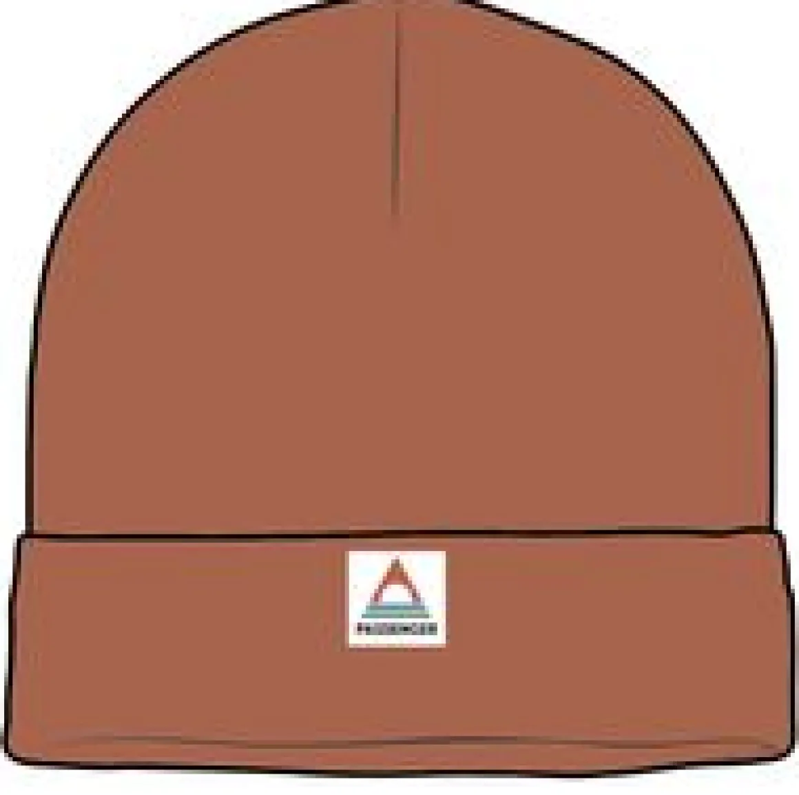 Core Recycled Acrylic High-Top Beanie - Rust
