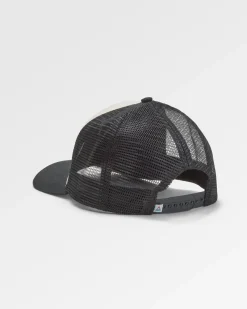 Core Recycled Cotton Trucker Hat - Black/ White