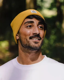 Core Recycled Low-Top Beanie - Mustard Yellow