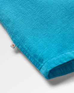 Cove Organic Cotton Short Sleeve Shirt - Blue Pool