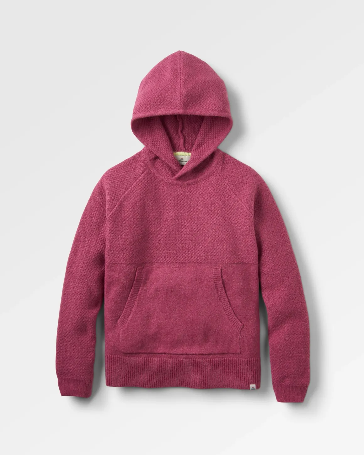 Cove Recycled Knitted Hoodie - Rhubarb