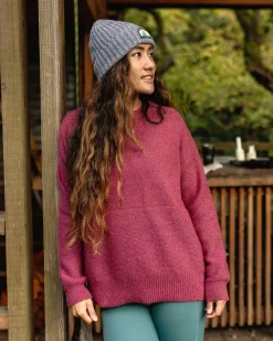 Cove Recycled Knitted Sweater - Rhubarb