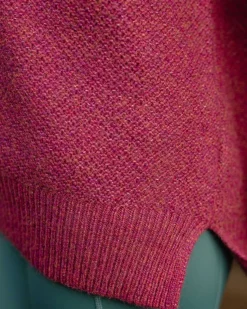 Cove Recycled Knitted Sweater - Rhubarb