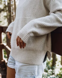 Cove Recycled Knitted Sweater - Off White