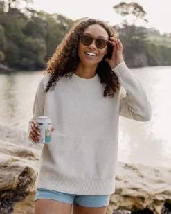 Cove Recycled Knitted Sweater - Off White