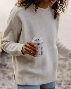 Cove Recycled Knitted Sweater - Off White