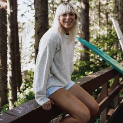 Cove Recycled Knitted Sweater - Off White