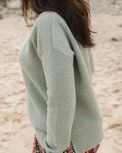 Cove Recycled Knitted Sweater - Pistachio