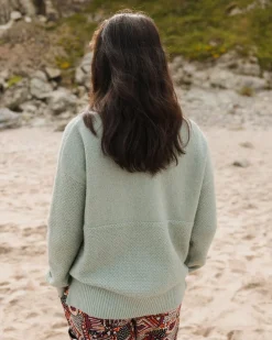 Cove Recycled Knitted Sweater - Pistachio