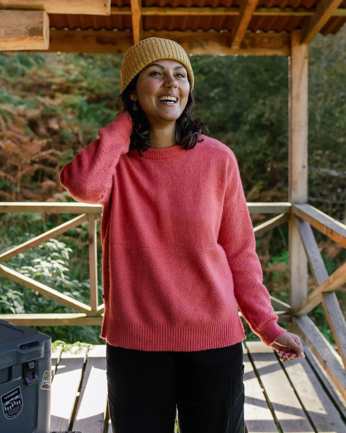 Cove Recycled Knitted Sweater - Mineral Red